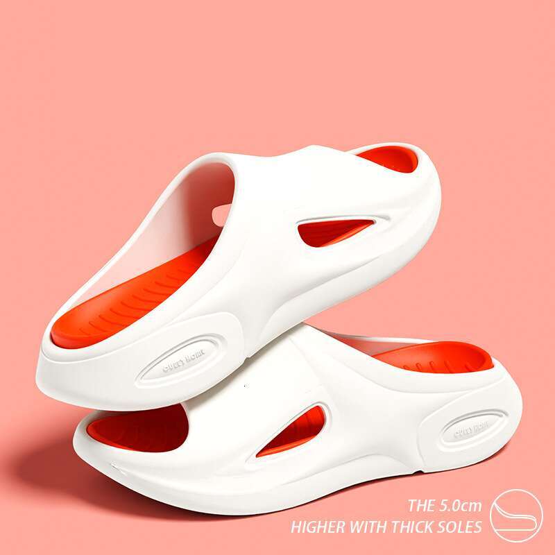 2025 new summer thick soled slippers, odorless, non slip, suitable for outdoor wear women's sandals, casual and comfortable men's and women&