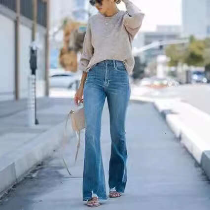 Fashion Slim Fit Stretch Jeans For Women Ladies B5