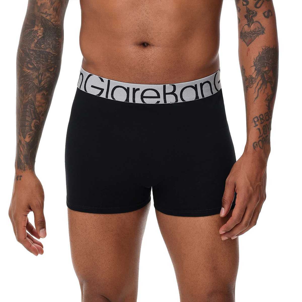 6pcs pack Black Cotton Boxer Shorts Men Underwear Soft Male Underpants for Men Homme comfortable Boxershorts Slips Panties W250603