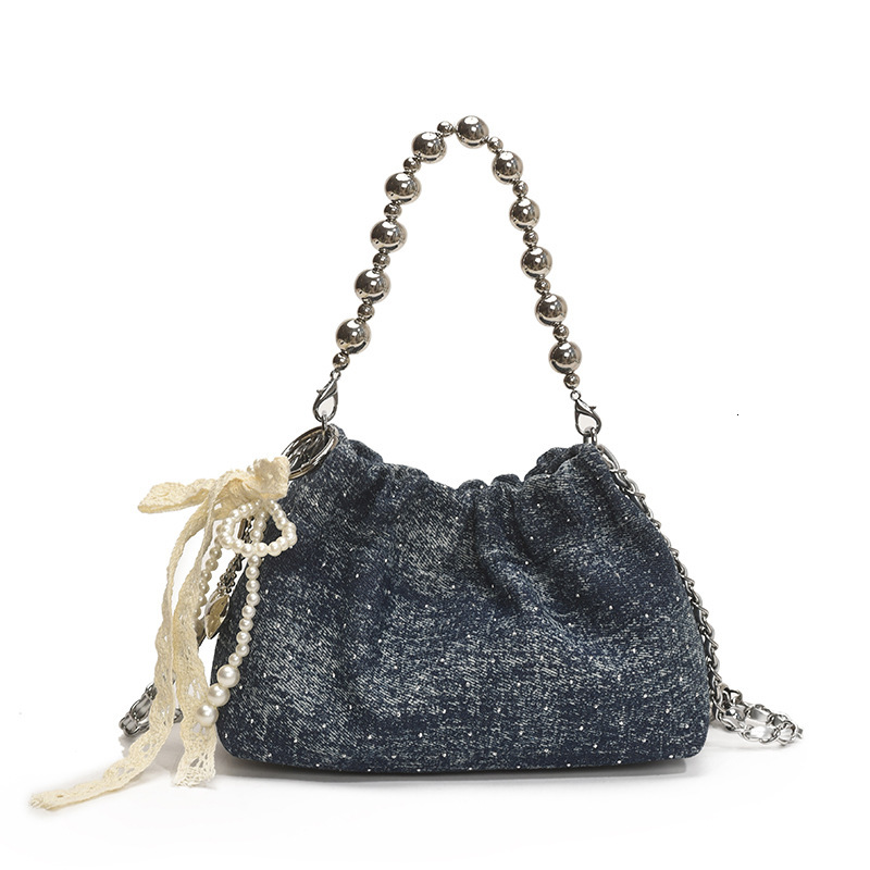designer Summer New Cloud Chain Women's Bag 2025 Fashion Versatile Stylish Pleated Shoulder Bag Korean Style Niche Crossbody Bag