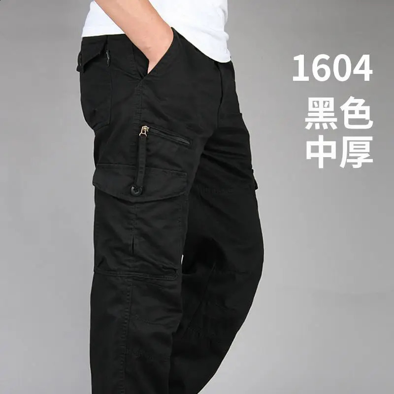 Mens Tactical Trousers Large Size Loose Casual Pants Running Overalls Mens Sweatpants Sports Hiking Outdoor Clothes Work Pants 250528