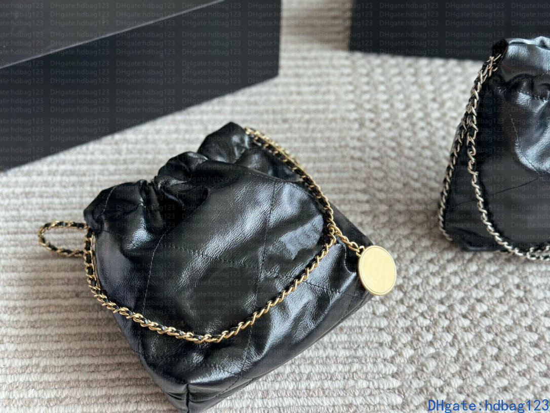 Fashion designer garbage bag 22bag women's chain shoulder bag commuting city bag handbag simple fashion shoulder bag 7A mirror quality crossbody bag