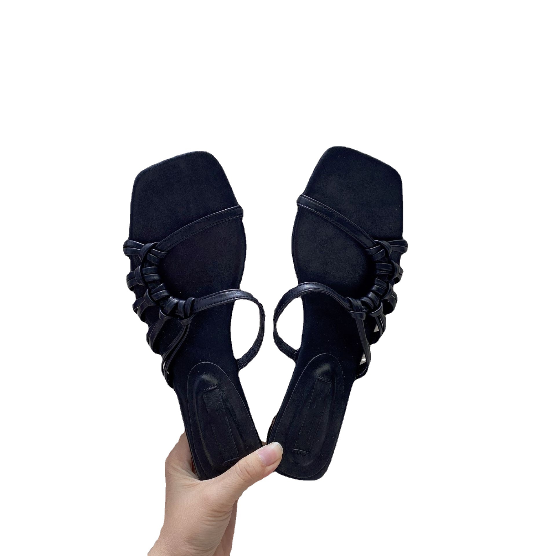 Dress Shoes Brand Female Summer Elegant Flowers Design Women's Slippers Casual Fashionable Outer Wear High Heel Slides Women