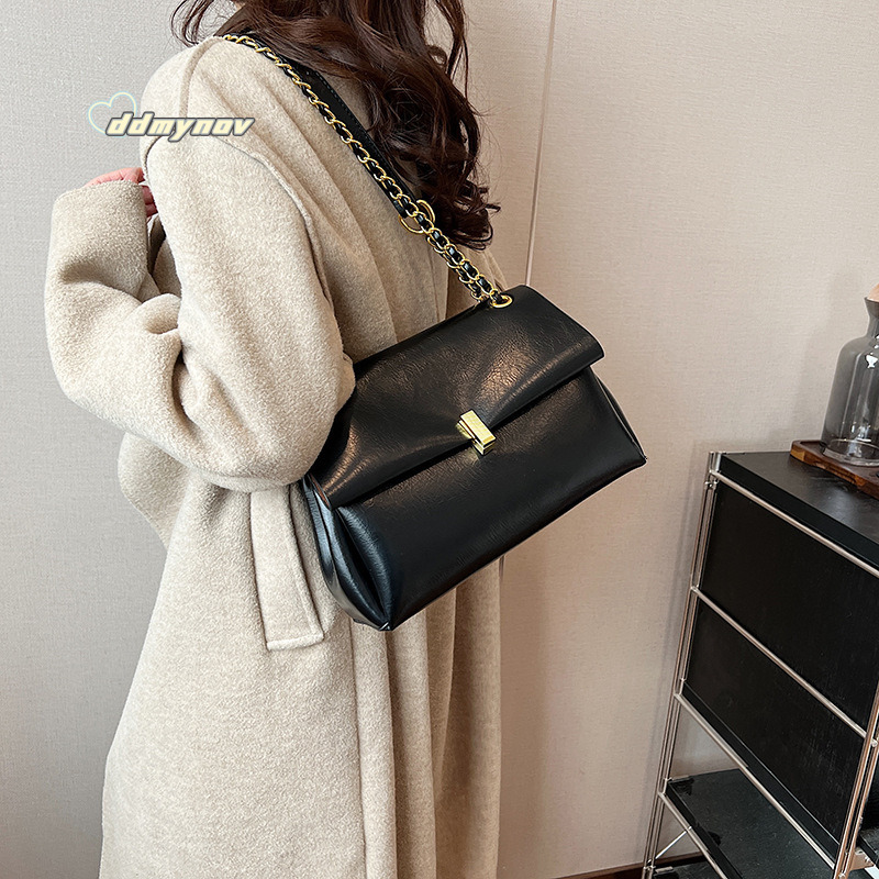 Milad Women's Tote Large Capacity Autumn Winter Crossbody 2023 New Chain Shoulder Commuter Bag ddmynov
