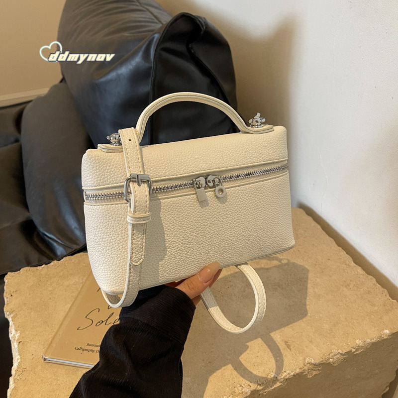 Urban Minimalist High-Quality Texture Small Square 2024 New Trendy Live Streaming Single Shoulder Crossbody Women's Bag ddmynov