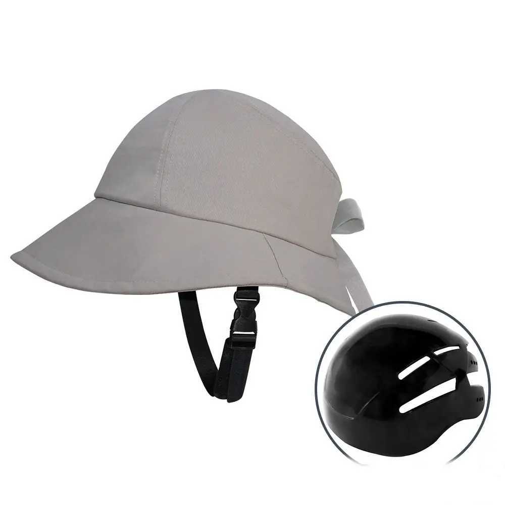 New Hot Bicycle Helmet Hat Shaped Helmet Fishing/Sun Hat Cyclist Helmet Hat Type Helmet Cap Women Wide Brim Anti-Collision Cap W250602