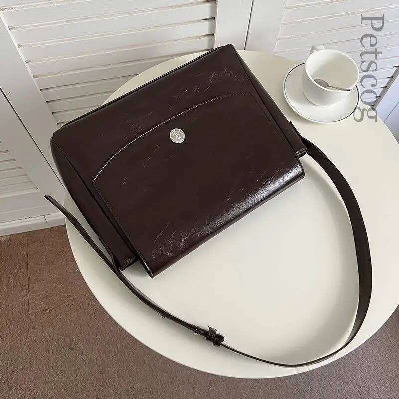 Women's Bags Designer Glossy Pu Leather Crossbody For Women Green Large Capacity Flap Casual Shopper Messenger Purse Female Fashion Shoulder Bags