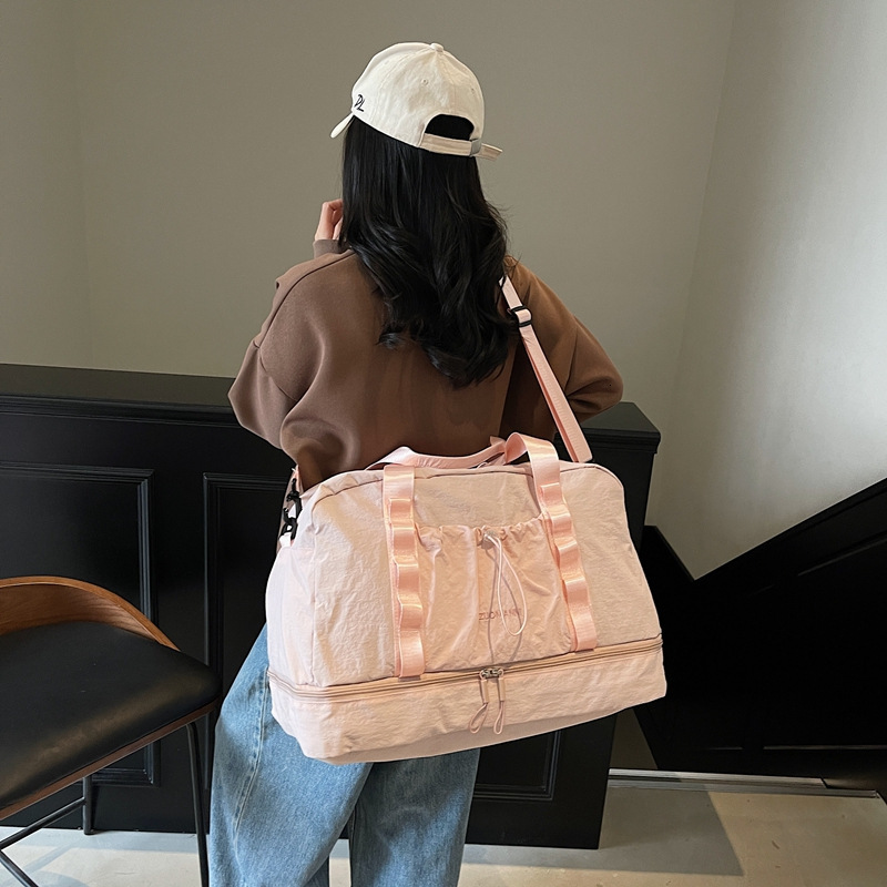 New Short-Distance Business Trip Travel Handbag for Women Large Capacity Fiess Duffel Sports Storage Lage Bag Yoga