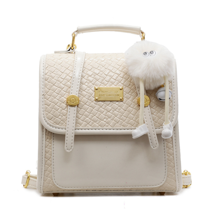 designer 2025 New Fashionable Versatile Casual Small Backpack for Women with High-end Trendy Style for Outings Simple Double Shoulder Bag