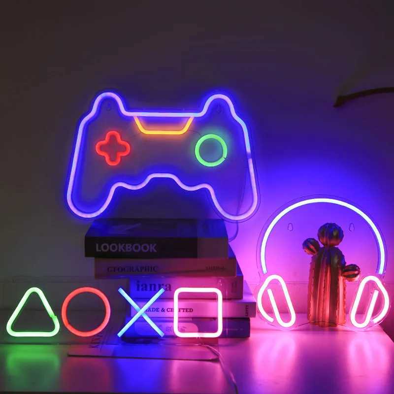 Neon Sign Custom Game Icon Light for Wall Hanging Atmosphere Playstation Lamp LED Colorful Lighting Room Bar Club Player DecorXJ250602