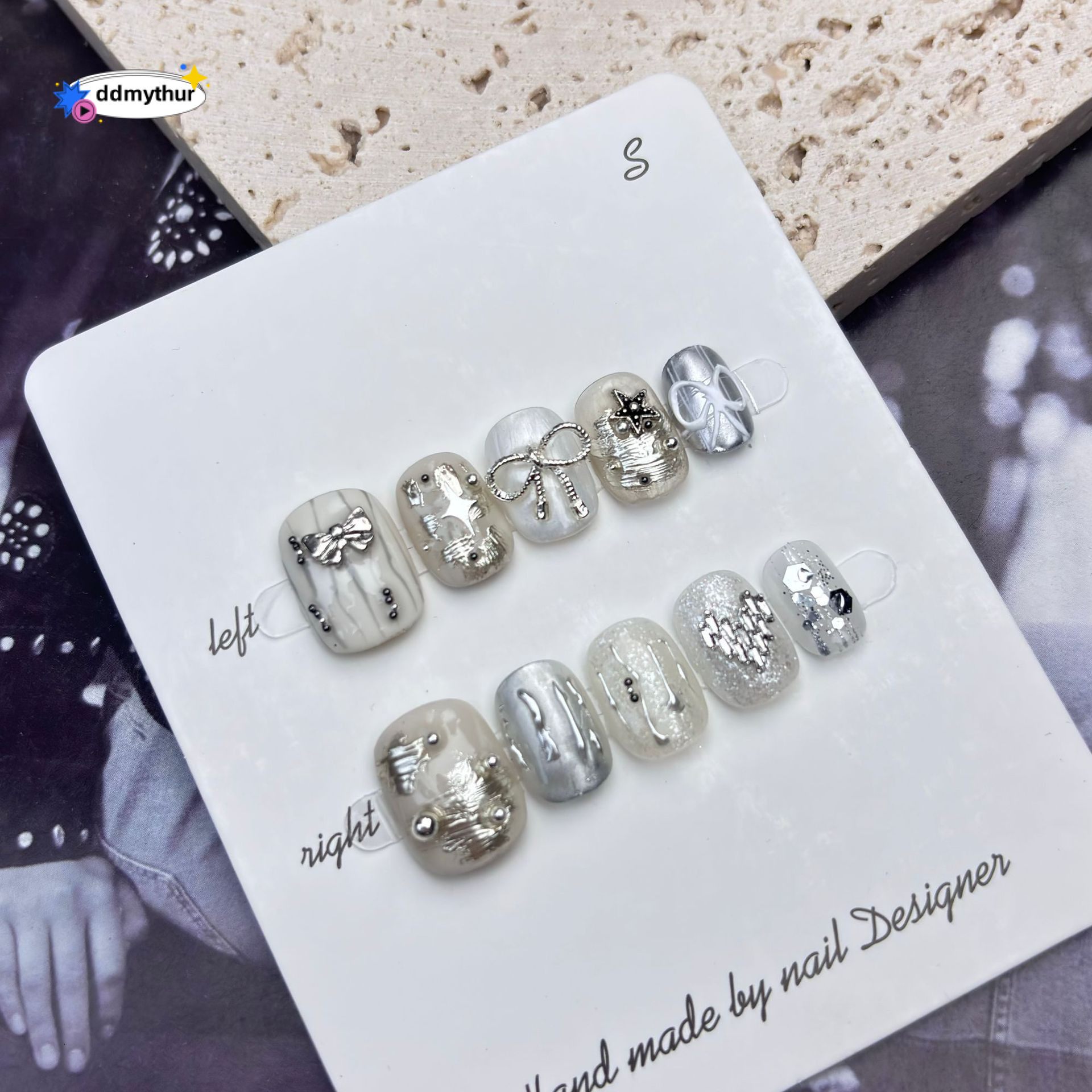 Pure Nails Pure Handmade Internet Celebrity Butterfly Hot Sweet Girl Wearable Fake Nails ddmythur