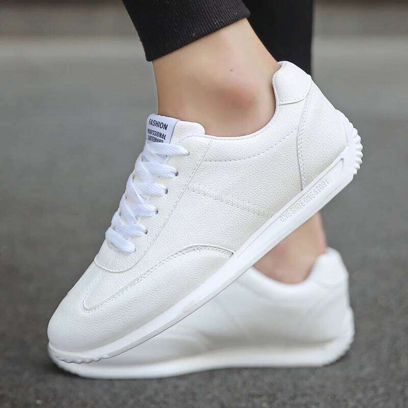 QZHSMY Leather Shoes Trend Casual Shoe Italian Breathable Leisure Male Sneakers Non-slip Footwear White Men Loafers