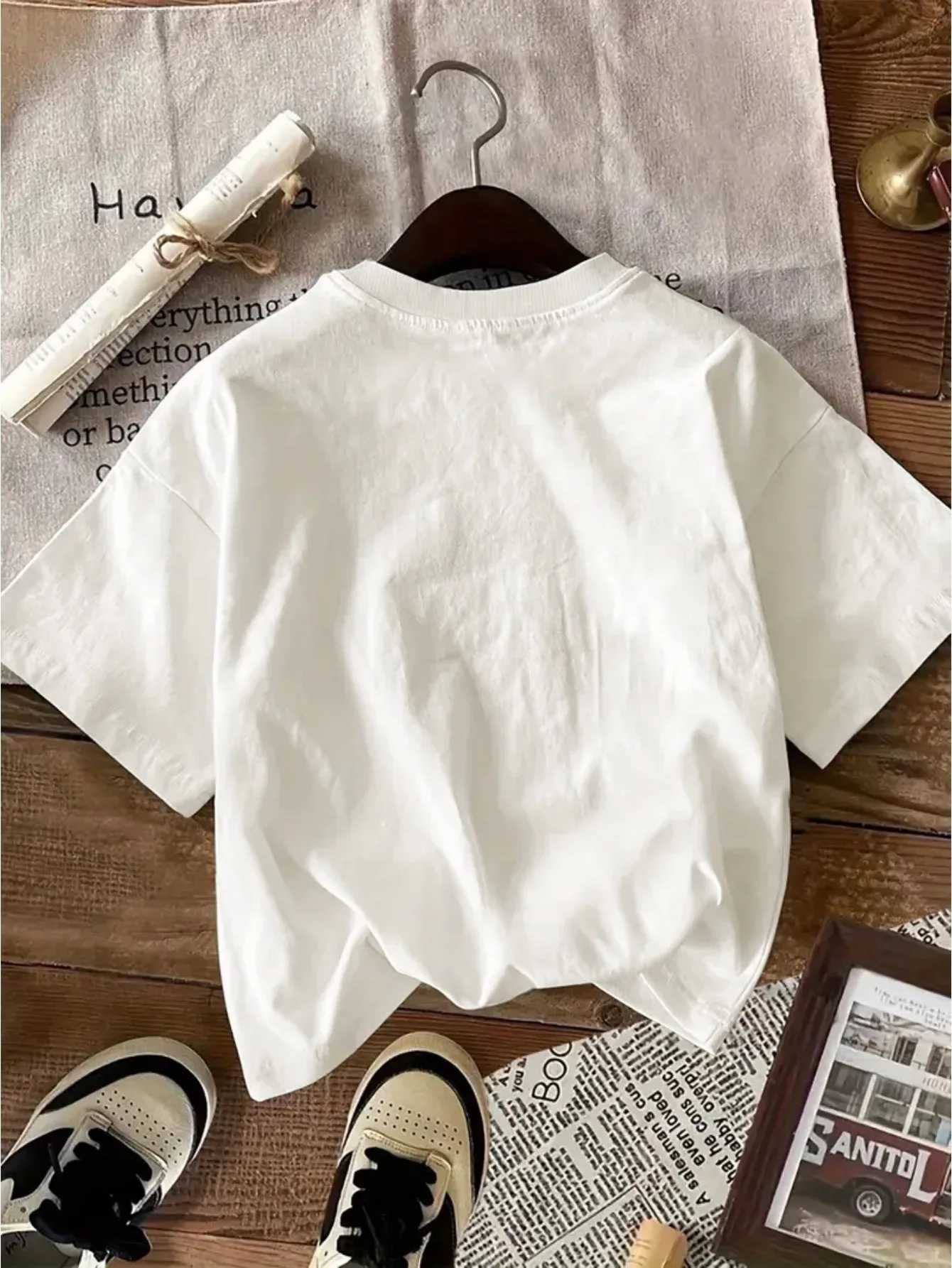 Kids Women Soft Casual T-shirt Fun Tomato Print Comfortable Short Sleeve Summer T-shirt White Graphic Design Great for Casual WearT250603