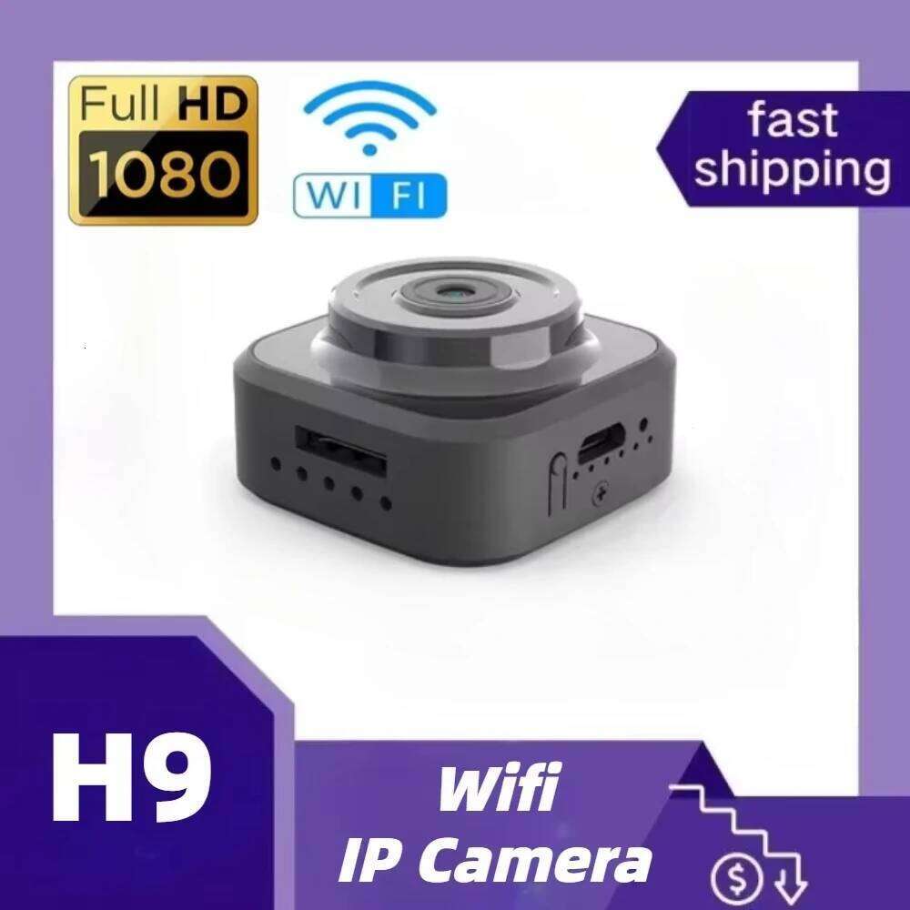 H9 Mini Camera Wireless WiFi Remote Monitor Camcorder Tiny Home IP Cam No Need To Plug in Super-long Battery Life Micro Recorder