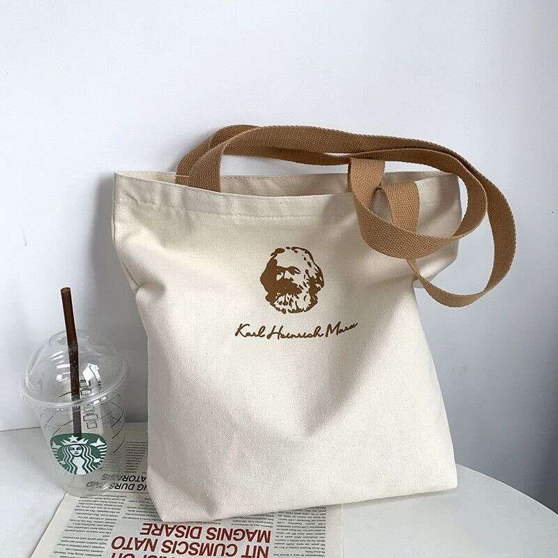Cultural Creative Surroundings Marx Canvas for Men Women School Students Handbag Tutoring and Extra Classes Backpack Cloth Bag New Trend