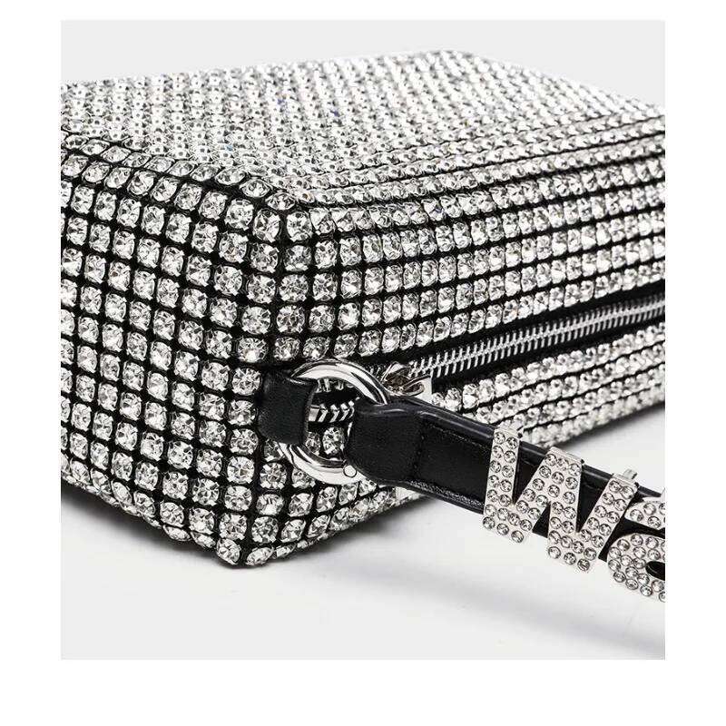 Pearl 2025 Rhinestone Evening for Women Sparkly Stage Performance Purse | Elegant Dinner Party Clutch Crossbody Bag |