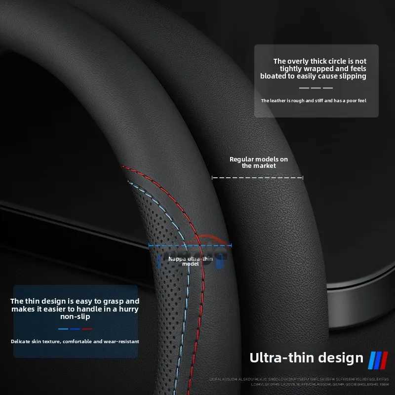 Car Leather Steering Wheel Cover for Acura NSX RDX RLX Integra ADX TL ZDX ILX MDX Type S A-Spec SH-AWD GT Auto Accessories R250603