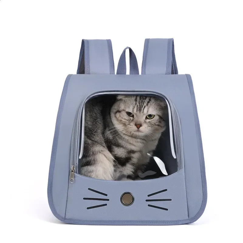 Pet Cat Bag Cat Backpack Outdoor Breathable Portable Shoulders Bag for Cats Small Dogs Transport 250526