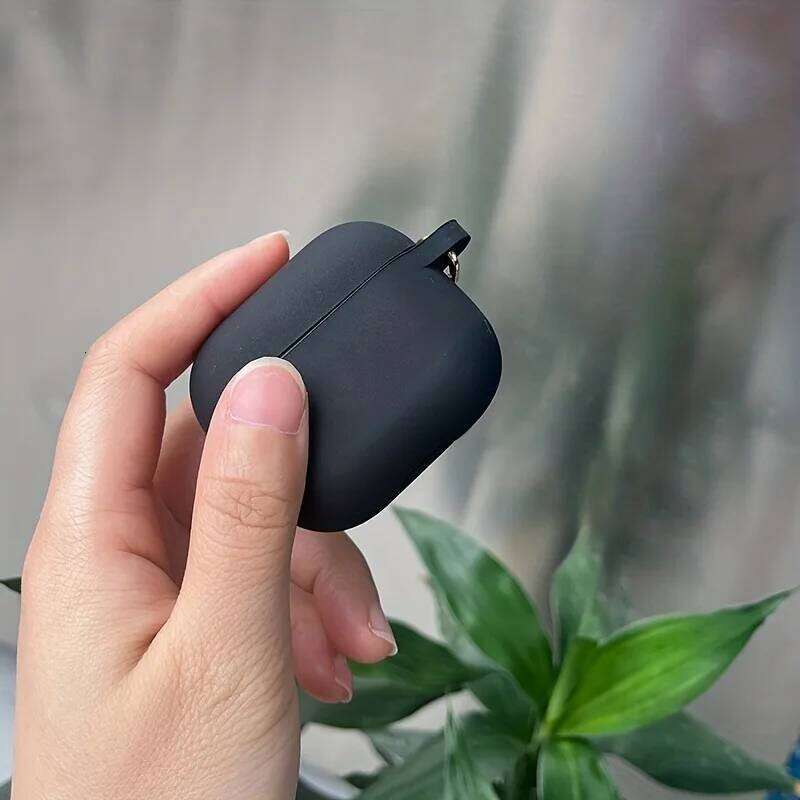 Love Heart Keychain Pro/Pro2 Cute Black Silicone Wireless Case For 3/4 Earphone Protective Cover