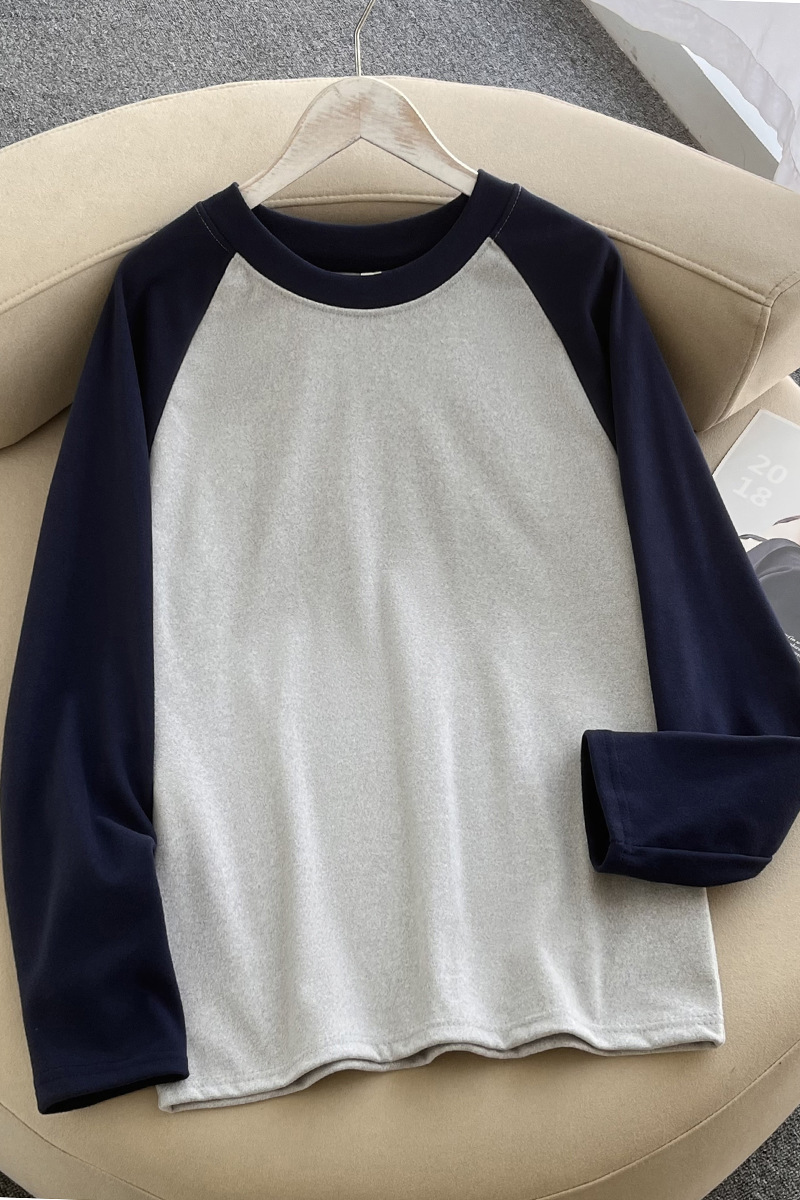 MUU1904 bottoming shirt women autumn and winter sweater inner wear loose buttocks mid-length T-shirt women