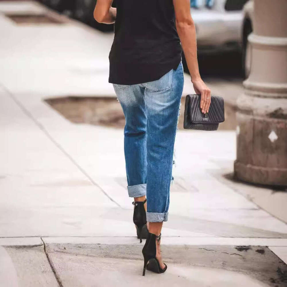 Fashion Slim Fit Jeans For Women Ladies B5