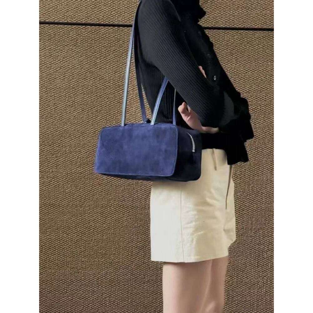 Office Women Genuine Leopar Fashion Classic Shoulder Zipper Softshell Suede Leather Large Capacity Commuting Underarm