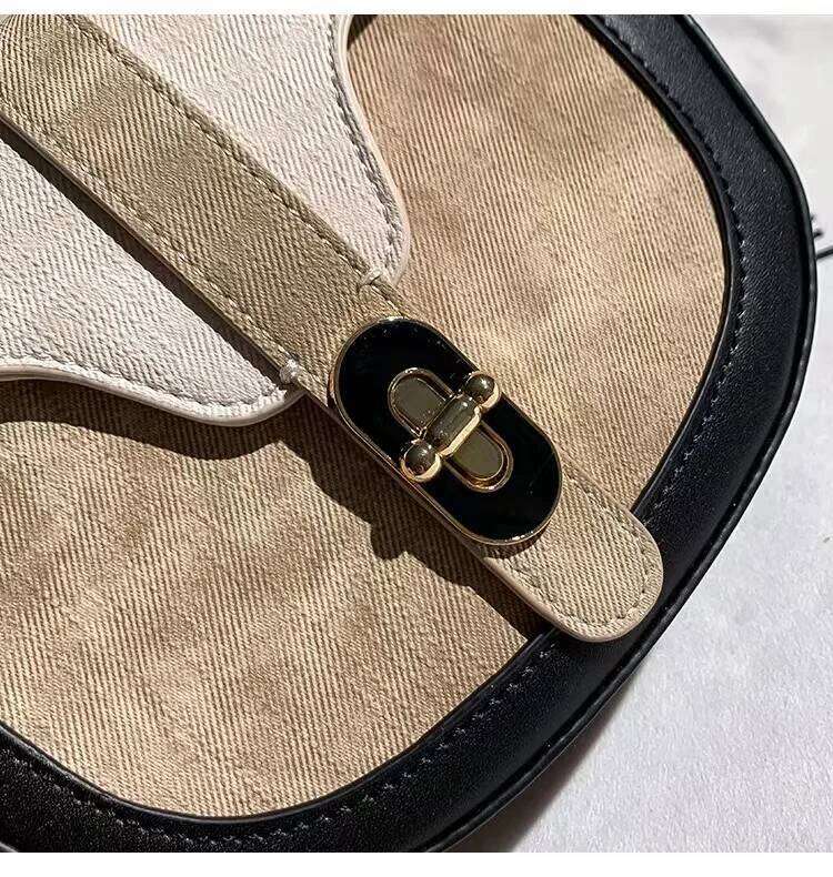 High Quality Fashion Textured Leather Moon Women Handbag Shoulder Messenger Chain Lady Purse Female Underarm Bag Armpit