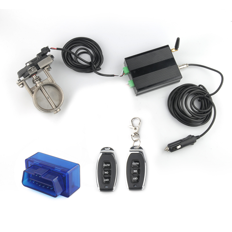 2.0&2.5&3.0inch size Inch OBD2 Vacuum Pump Exhaust Cutout Electric Control Valve Kit With Remote Control And APP Control