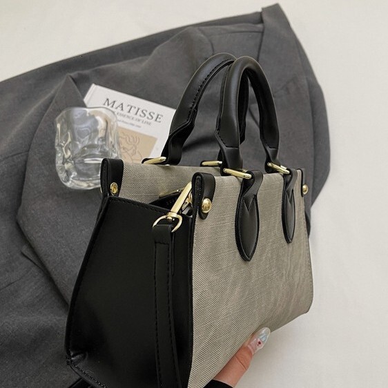 Women's Handbag 2025 New Free Shipping Fashion Color-blocking Retro Versatile Shopping Bag Simple Commuter Shoulder Designer Crossbody Bag