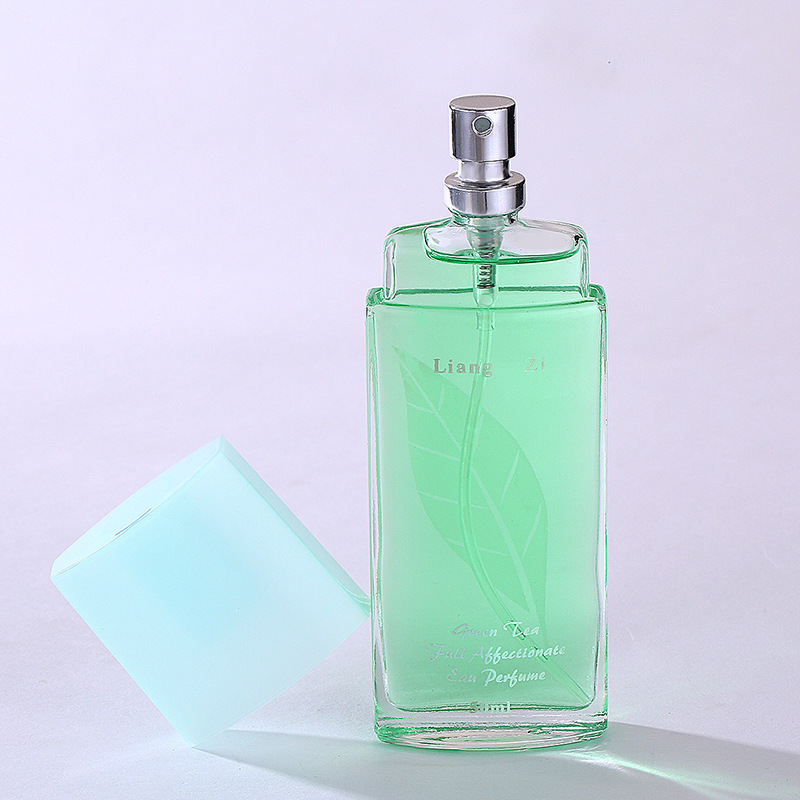 Green tea, a piece of love, male and female perfume, lasting and fresh, student white-collar small green bottle, encounter light fragrant tea, perfume