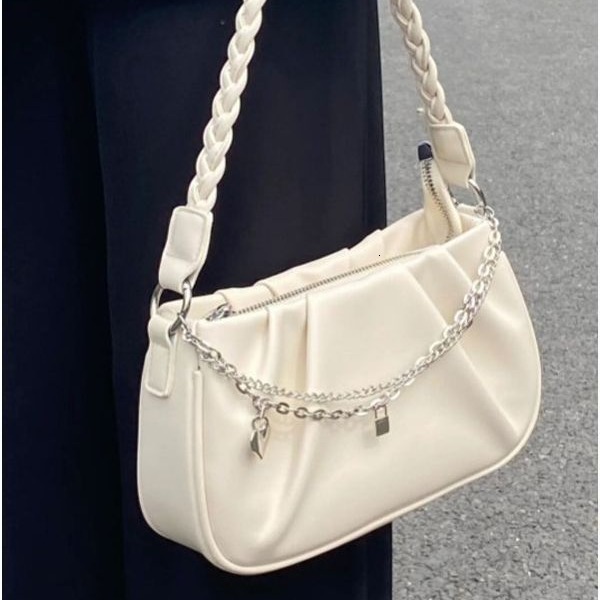 Summer new women's pleated cloud square handbag, women's cross body multifunctional armpit bag, designer crossbody bag