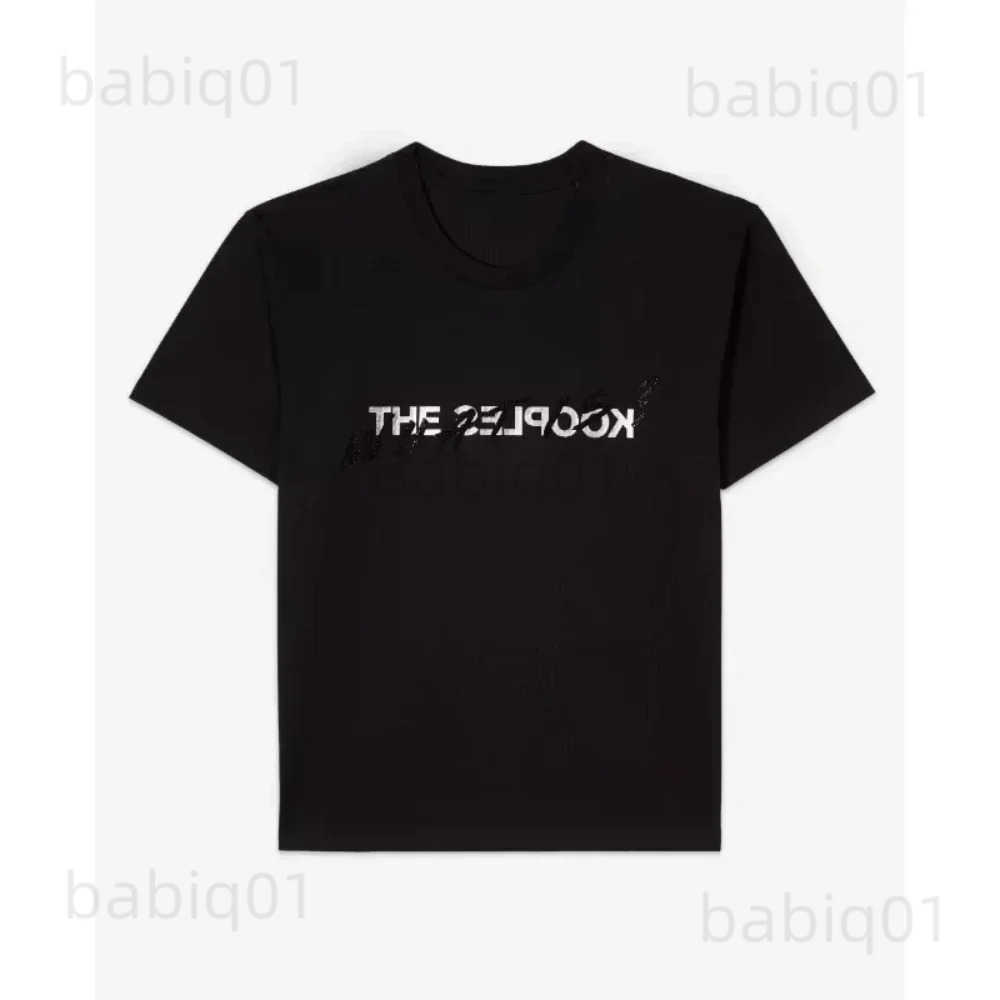 2025 Graphic Printing Cotton Kooples Brand Style Women T-shirt New Year Gift Top Clothing Brands Print Men T Shirt Y2K Tops Ts T250604