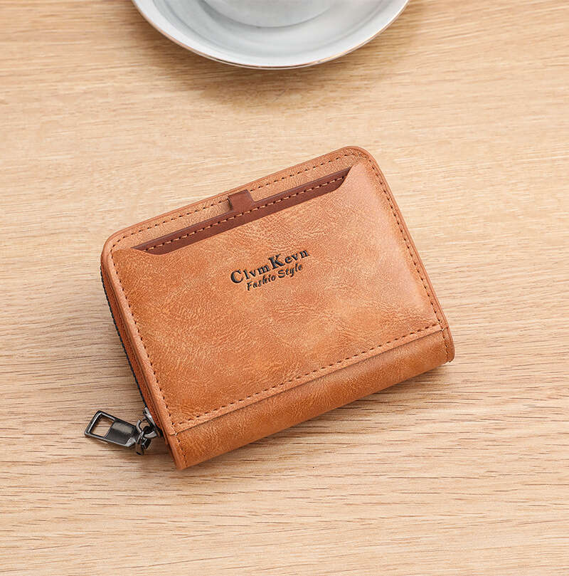 Accordion Holder Driver's License Case Bank Card Zipper Business Creative Storage Coin Purse for Men
