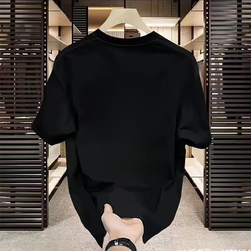Designer T-shirt free shipping 2025 new fashionable high-end texture printed oversized breathable shirt for mens womens