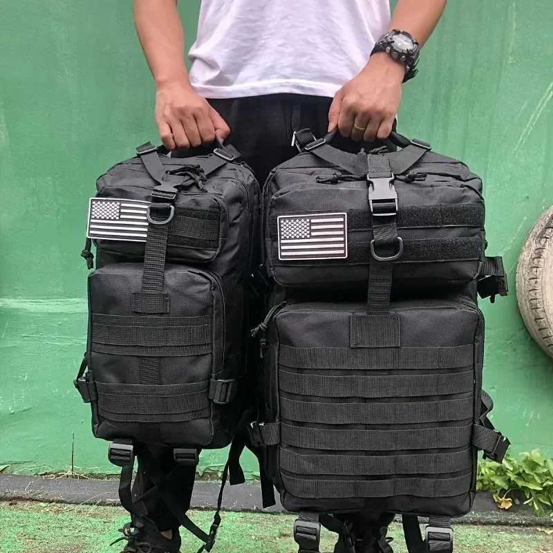 45L Man Tactical Backpacks Hiking Traveling Bags Survival Outdoor 3P Assault Pack EDC Molle Pack For Trekking Hunting Bag W250603
