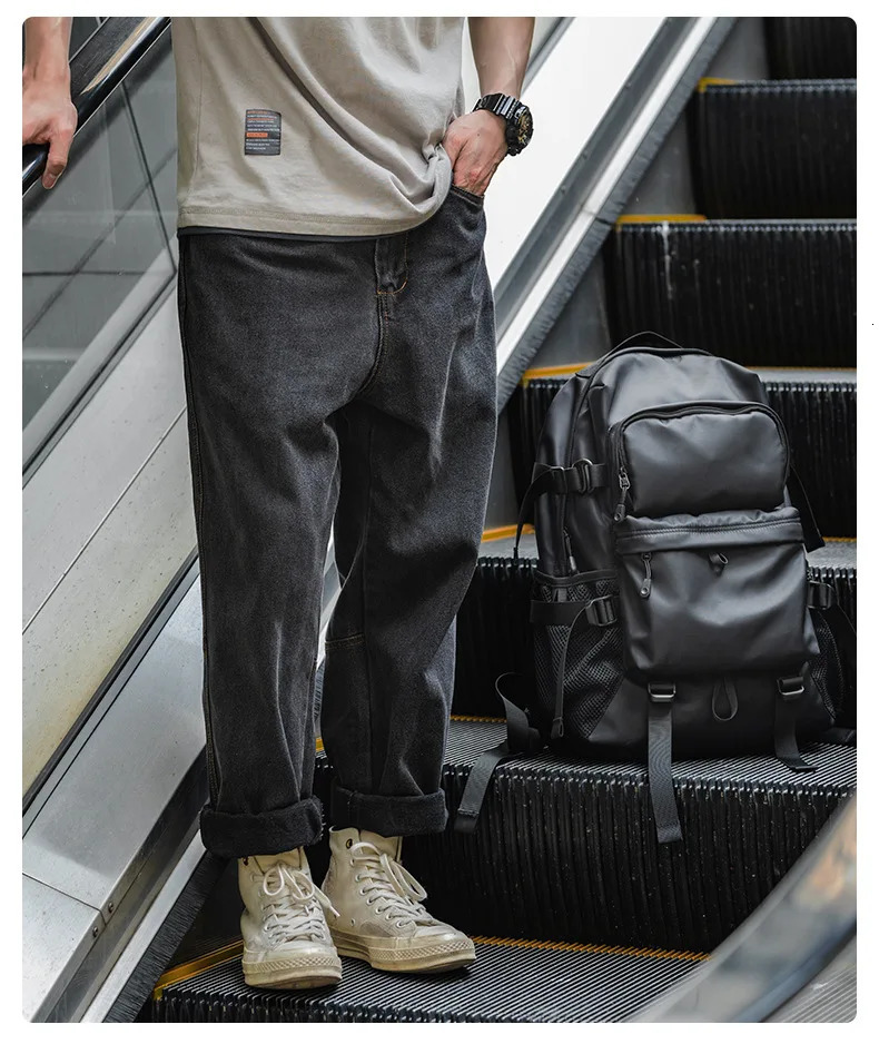 Sell Well Casual Street Style Male Backpack Large Capacity 17inch Laptop Travel BackPack Tiding University College Schoolbag 250530