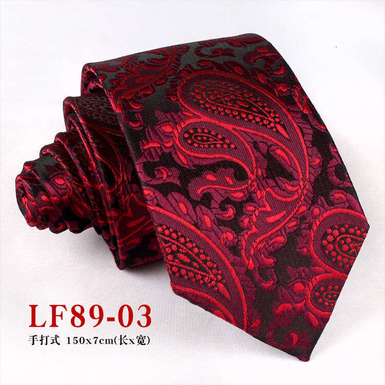 casual paisley cashew pattern tie formal business mens handtied necktie 7cm