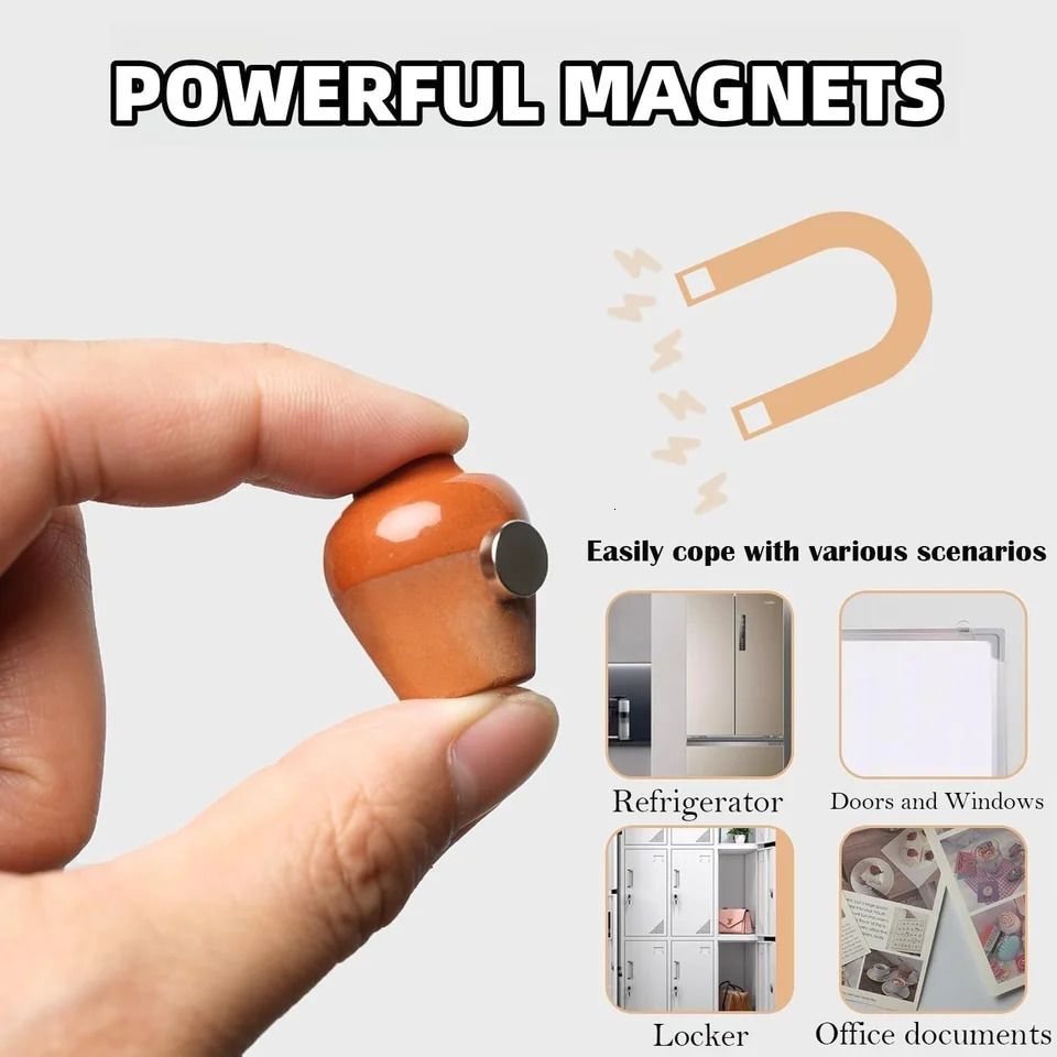 Mini Vase Magnets for Fridge,Plant Vases Refrigerator Magnets,Cute Creative Decoration,Tiny Magnetic Vases Decorative,Small Fridge Accessories Kitchen