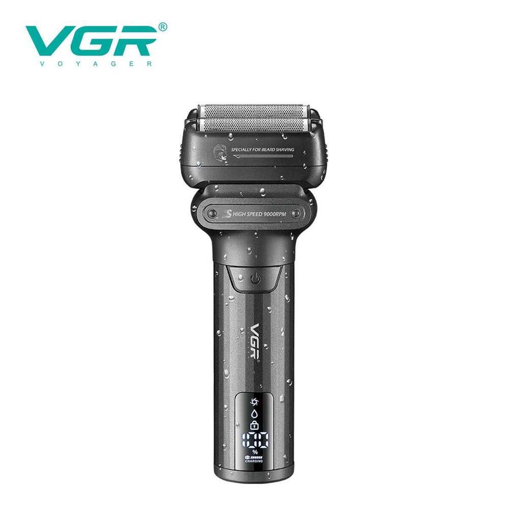 VGR 9000 RPM Face Electric Shaver Professional Barber 2In1 Reciprocating Beard Hair Trimmer For Men V-368