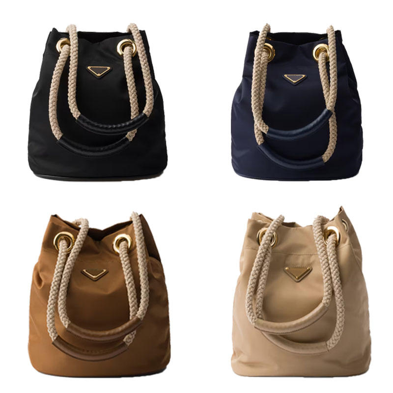 New luxury designer bag environmental protection nylon material fashion multi-functional design daily with large capacity travel bucket bag can be carried