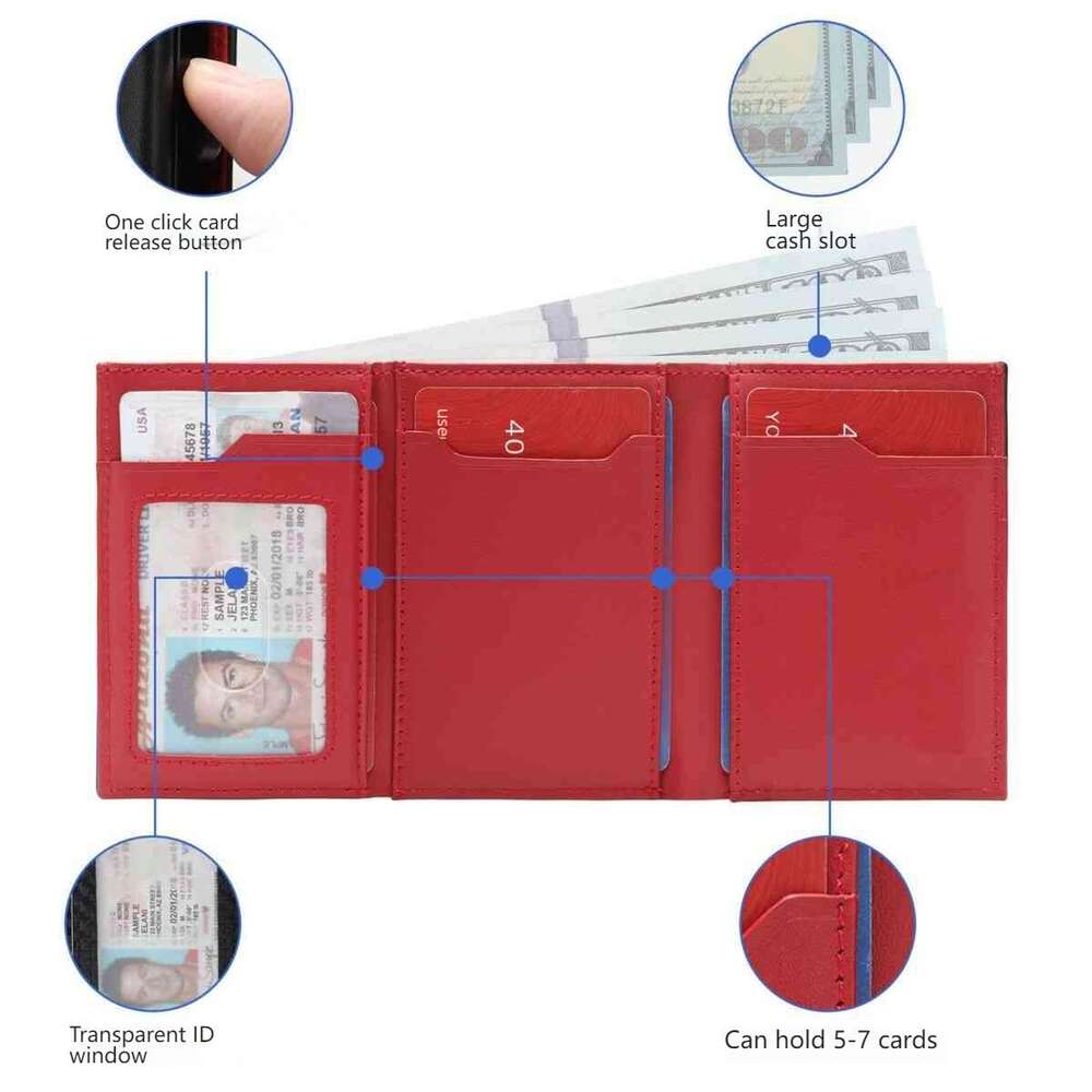 Bluetooth Chip Positioning Men's Short 70% off Metal Card Holder Anti-Degaussing Vertical Genuine Leather Wallet