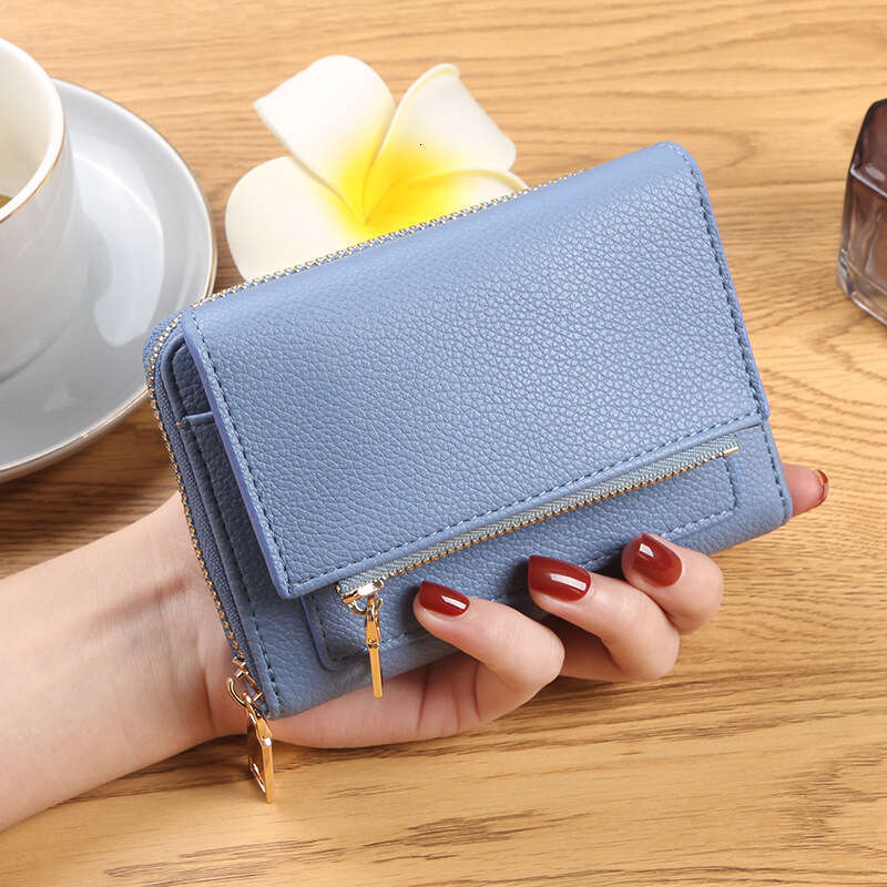 New Style Coin Purse Women's Wallet Lychee Grain Soft Leather Long Envelope Bag Simple Clutch