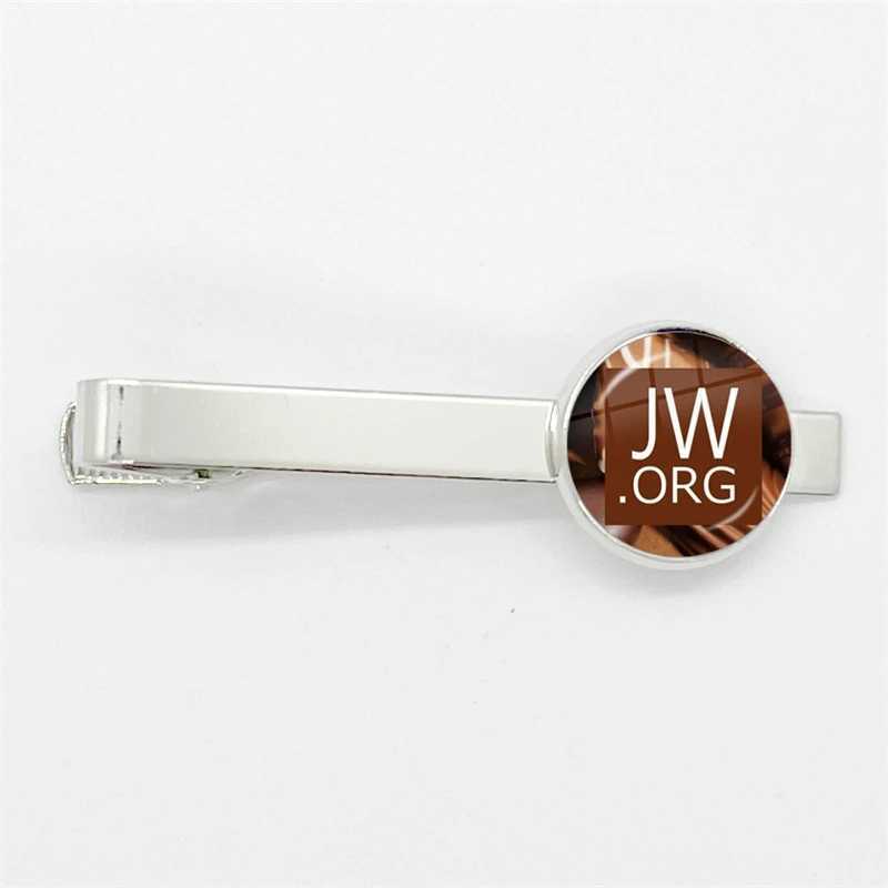 New Steampunk Jehovahs Witnesses Tie Clip JW.ORG High Quality Clip Round Handmade Jewelry Glass Gem Clips Gift W250604