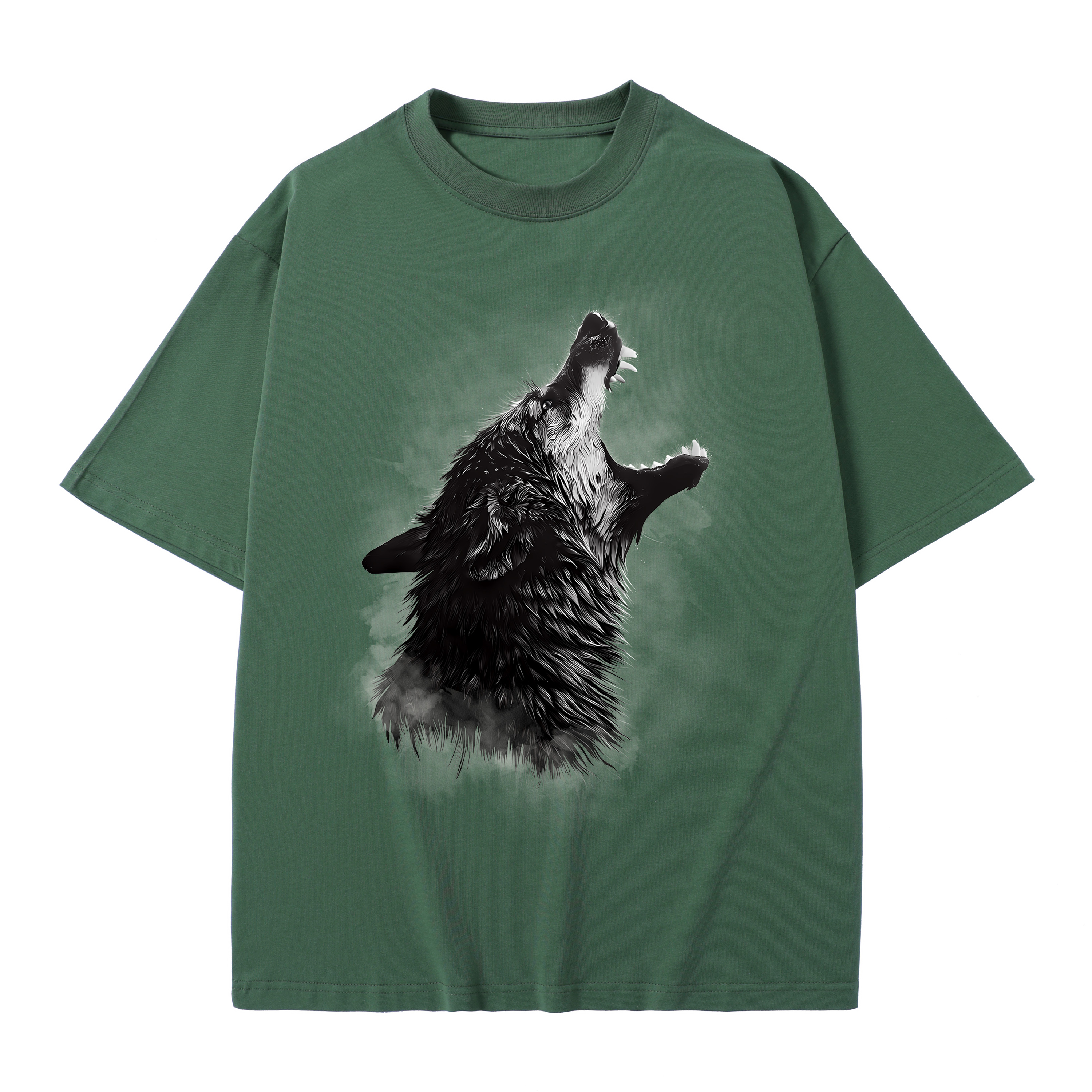 T-shirt men's top designer cotton T-shirt Silver the wolf short sleeved clothing high-quality fashionable T-shirt BROADTRUE
