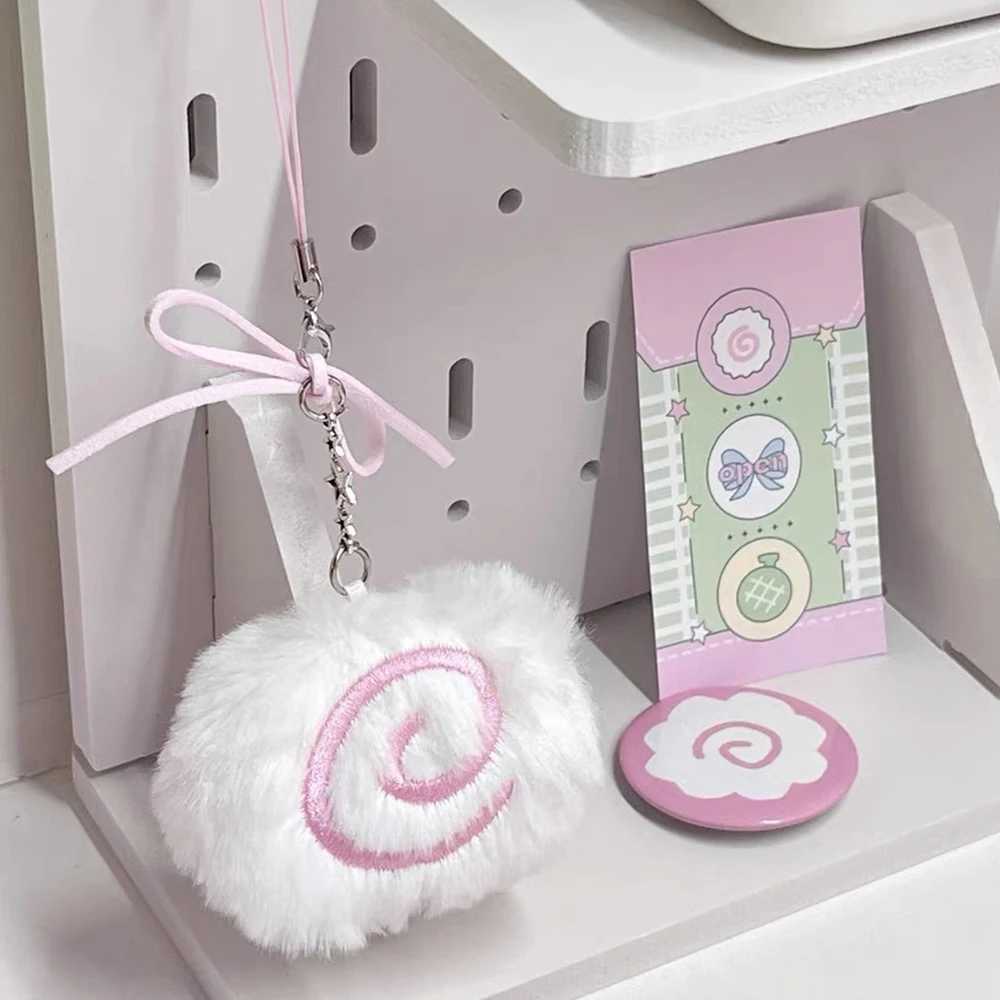 Card Bag keyring Fish Plate Key Chain Handbag Decoration Handmade Plush Keychain Plush Bag Pendant Lovely Soft Gift for Women Girls W250604