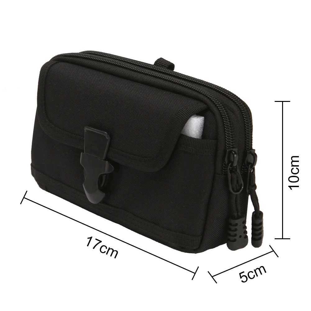 Tactical Molle Pouch Waist Bag for Outdoor Activities Holds 6.5 Inch Phone Ideal for Camping and Hunting Trips W250604