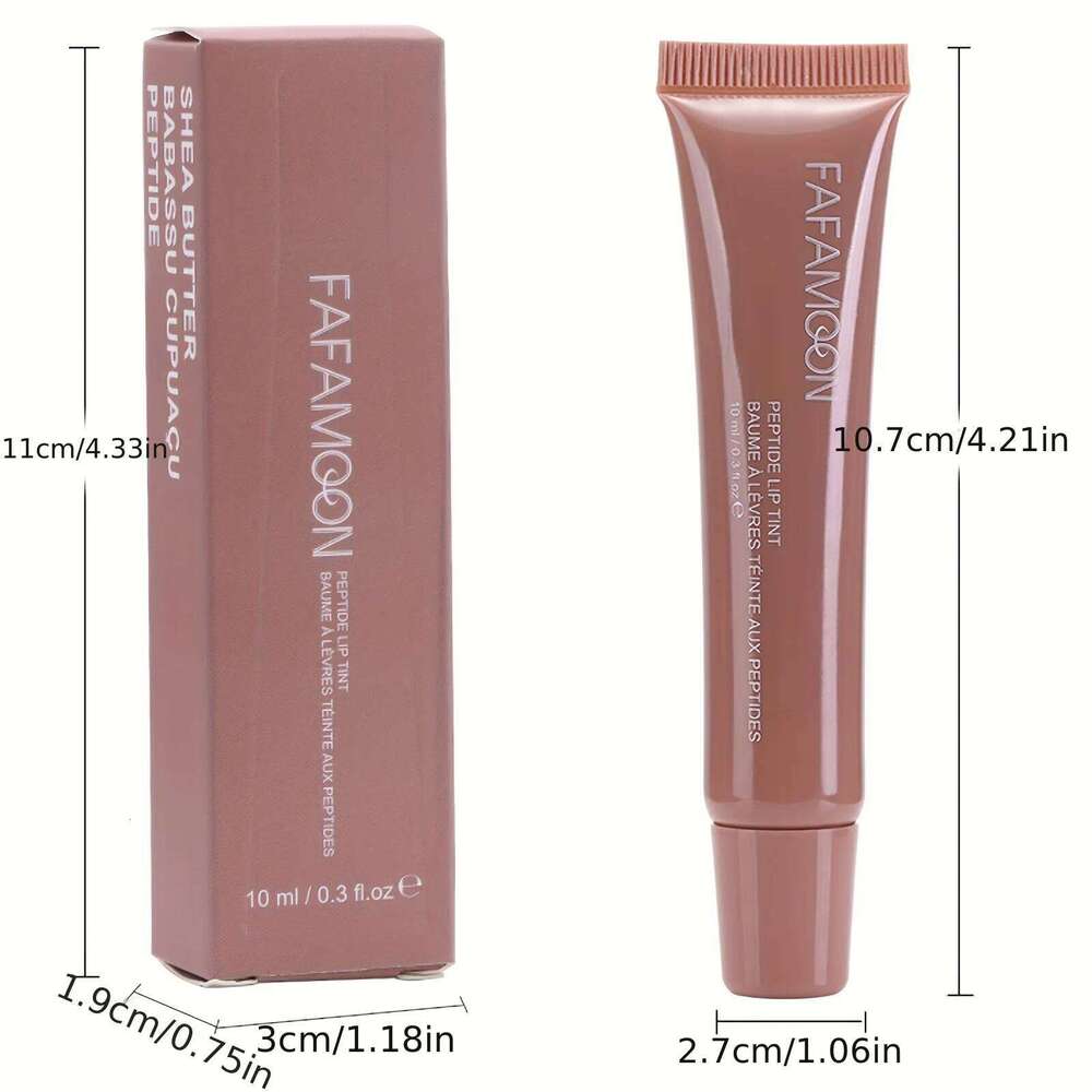 free shipping 5-color glossy balm, moisturizing, hydrating and lightening lines, fruity makeup liquid, tinted lip balm suitable for da