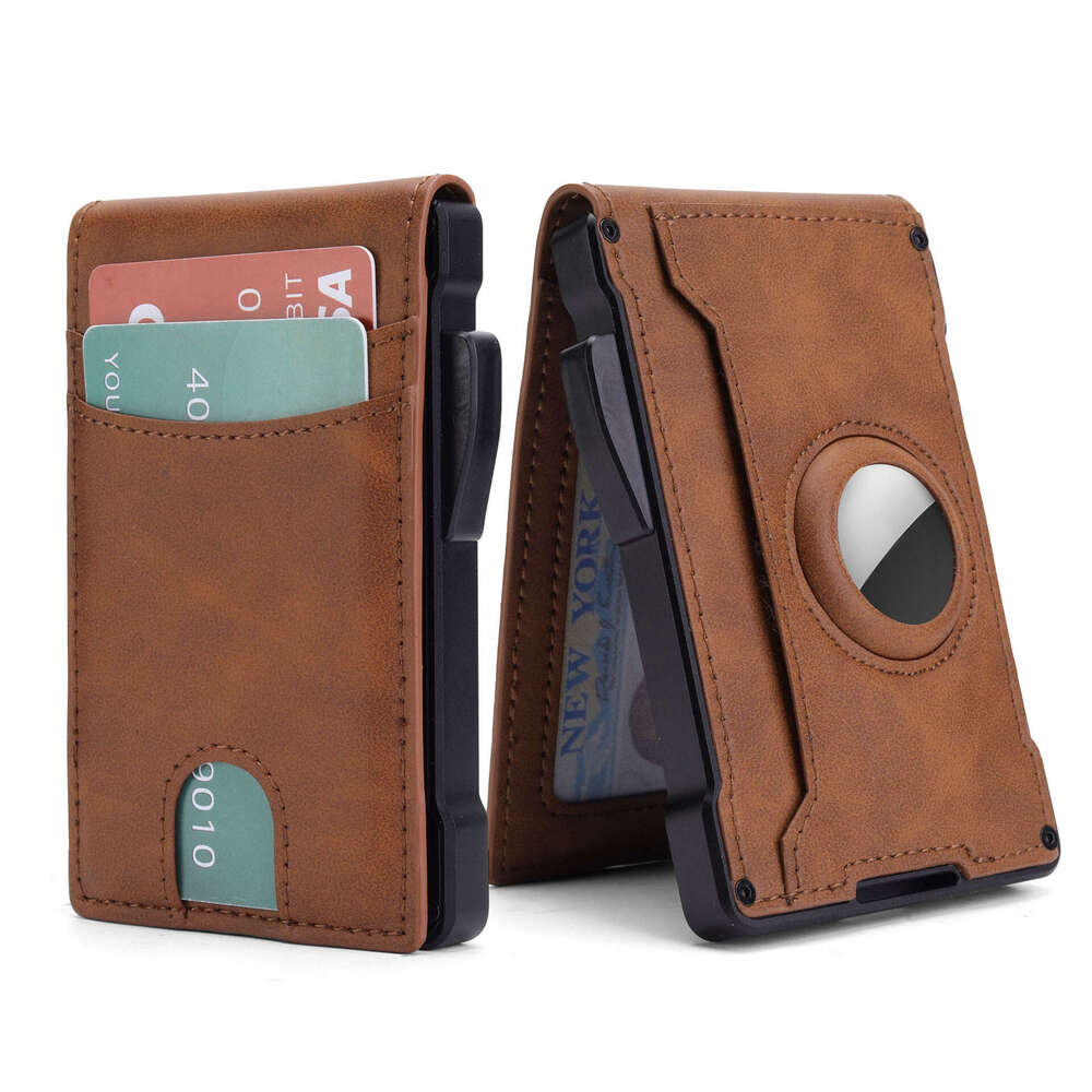 Multi-Card Slot Anti-Theft Multi-Function Card Holder Carbon Fiber Flip Men's Wallet
