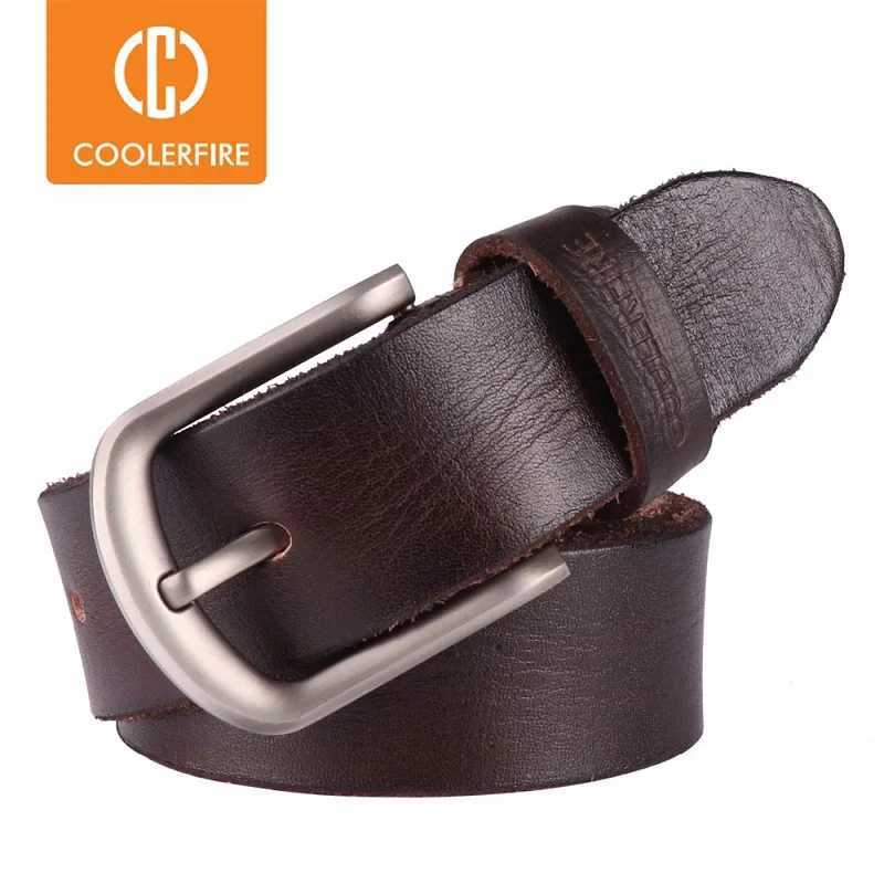 New Mens Belt Top Full Grain 100% Real Genuine Cowskin Leather Soft Jeans Belt TM050 W250604