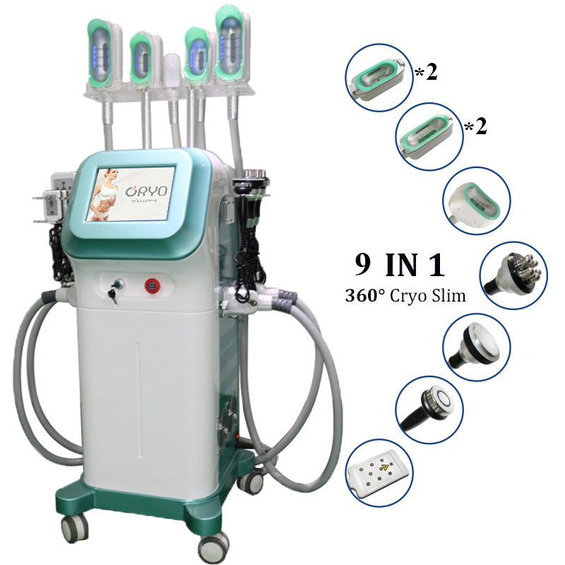 Cryolipolysis cellulite reduce infrared wrinkle machine rf anti age skin cavitation slim 360 fat freeze cool shape machines 9 in 1